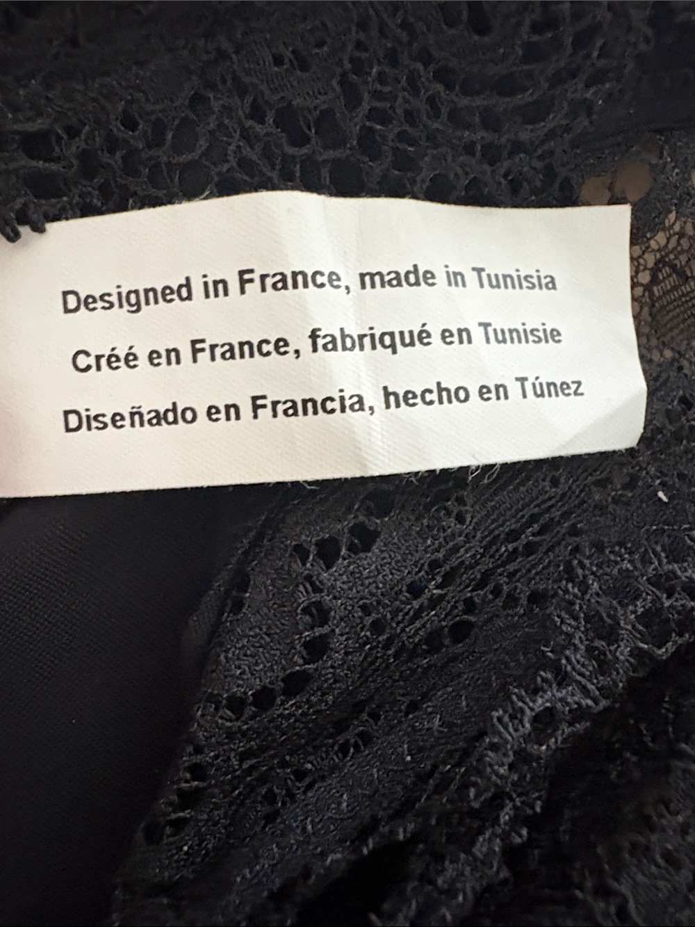 Simone Perele Black Lace V-Neck Short Sleeve Bodysuit - Picture 4 of 6
